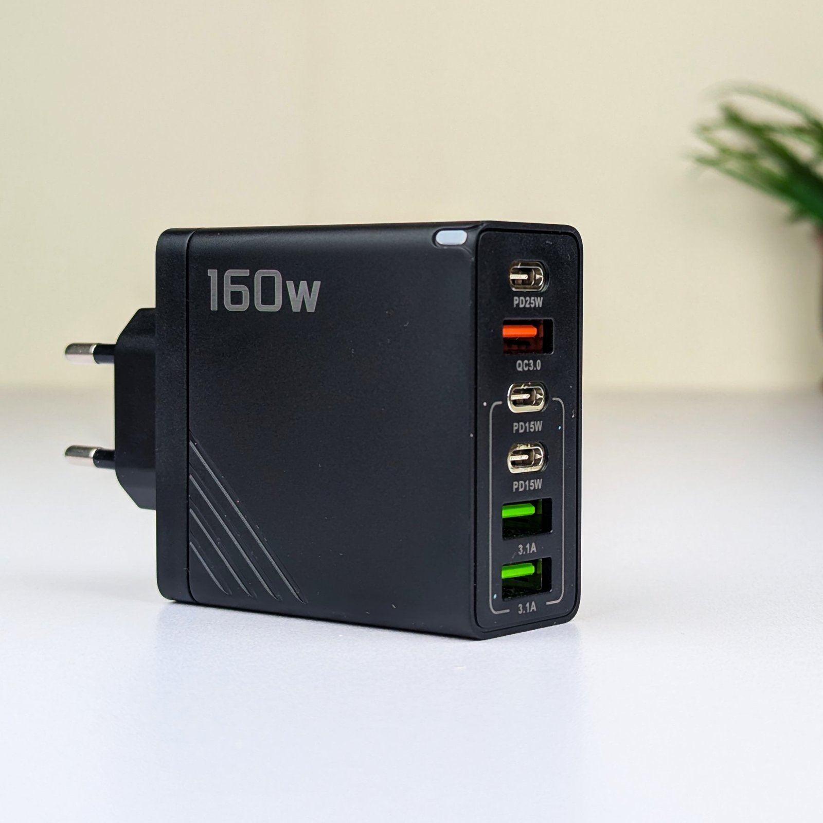 160W Super Fast Multi-Port GaN Charger with
