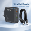160W Super Fast Multi-Port GaN Charger with
