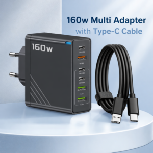 160W Super Fast Multi-Port GaN Charger with