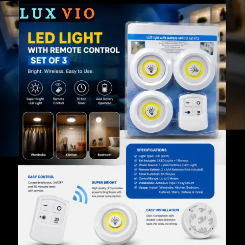 Smart Wireless LED Night Light Touch & Remote Control